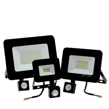 

IP66 10W 20W 30W 50W LED Flood Light Motion Sensor Waterproof of AC200-240V LED PIR Floodlight Reflector Projector Outdoor light