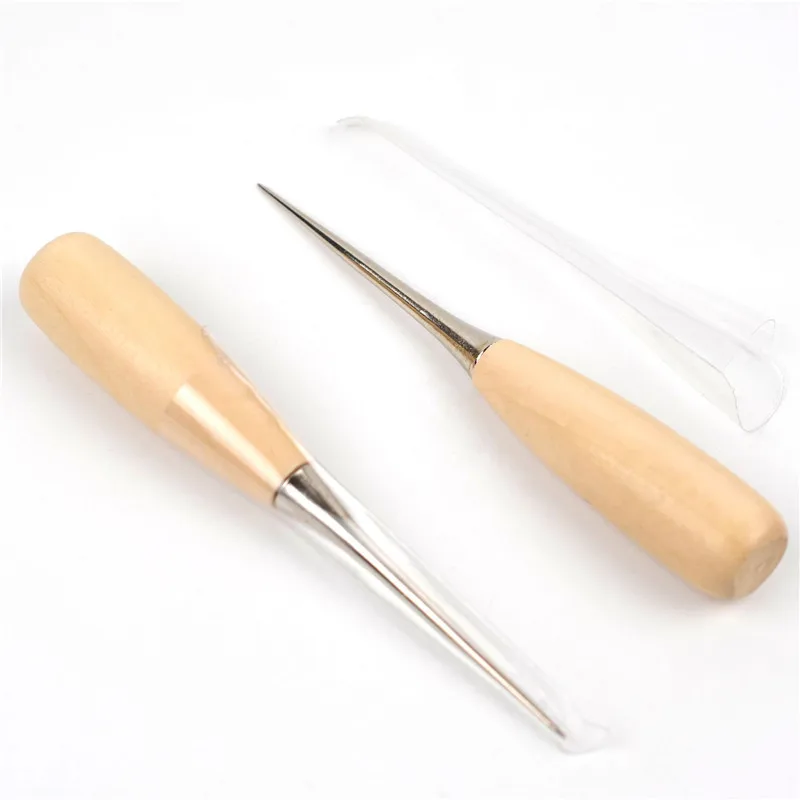 2Pcs Professional Wooden Handle Leather Awls For Leather craft Stitching Sewing Accessories Leathercraft Shoe Repair Tools
2Pcs Professional Wooden Handle Leather Awls For Leather craft Stitching Sewing Accessories Leathercraft Shoe Repair Tools