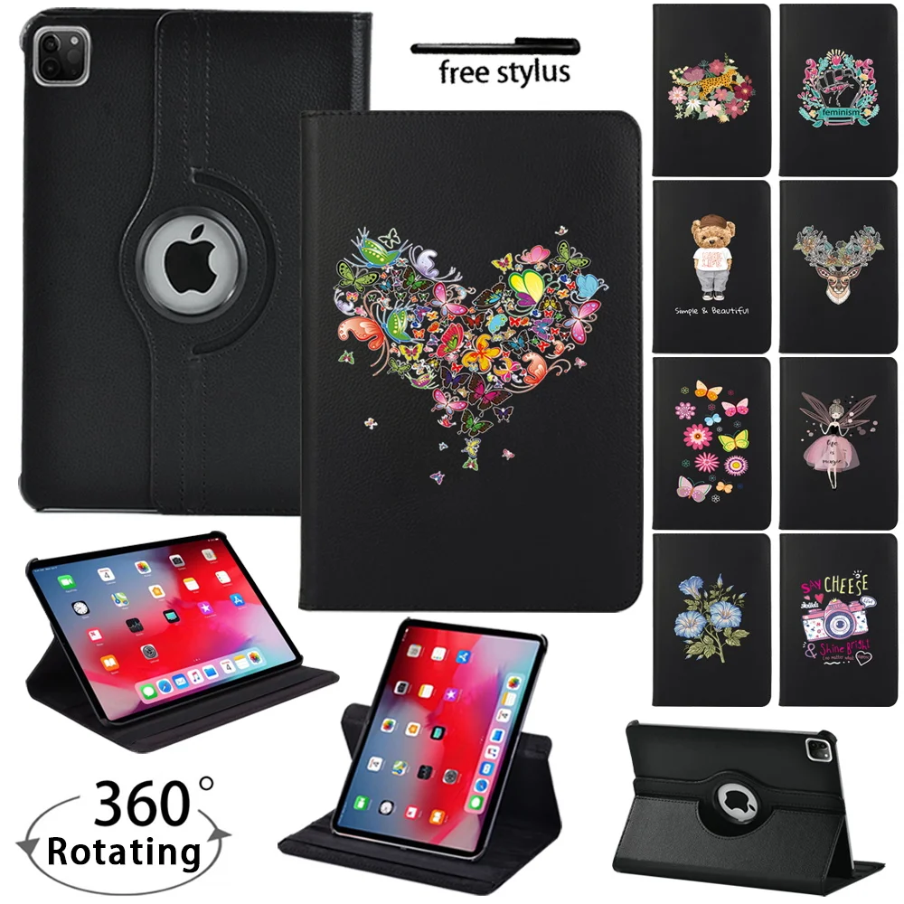 For IPad Pro 9.7" 10.5"/Pro 11" 2018 2020 Tablet Case 360 Rotating Bracket Flip Stand Leather Cover - Color Print Series Pattern
For IPad Pro 9.7" 10.5"/Pro 11" 2018 2020 Tablet Case 360 Rotating Bracket Flip Stand Leather Cover - Color Print Series Pattern
