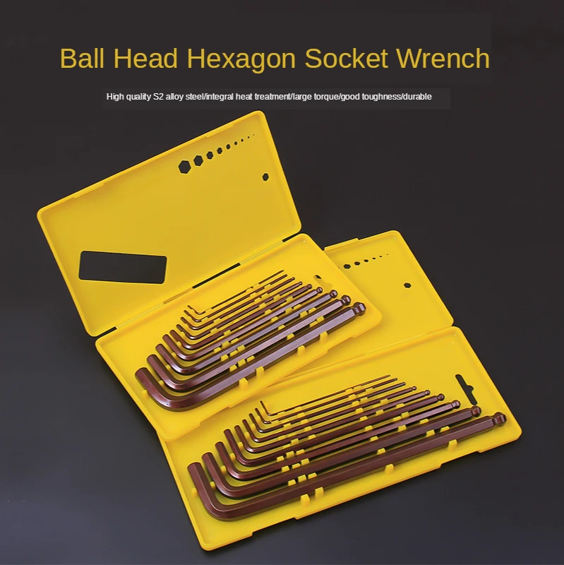 High Quality 9pcs Industrial Grade British Metric System Flat Head Inner Hexagonal Socket Set Wrench L Type Handwork
High Quality 9pcs Industrial Grade British Metric System Flat Head Inner Hexagonal Socket Set Wrench L Type Handwork