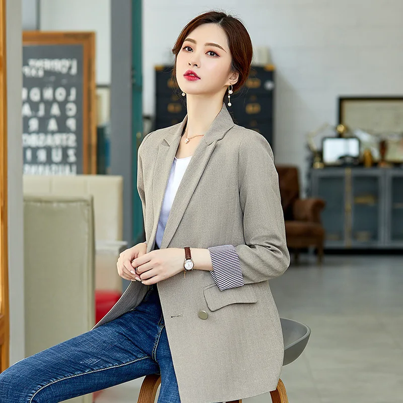 Small Suit Coat British Style Women's Mid-length Years Autumn New Style Korean-style Solid Color Casual Loose-Fit Double Breaste
Small Suit Coat British Style Women's Mid-length Years Autumn New Style Korean-style Solid Color Casual Loose-Fit Double Breaste