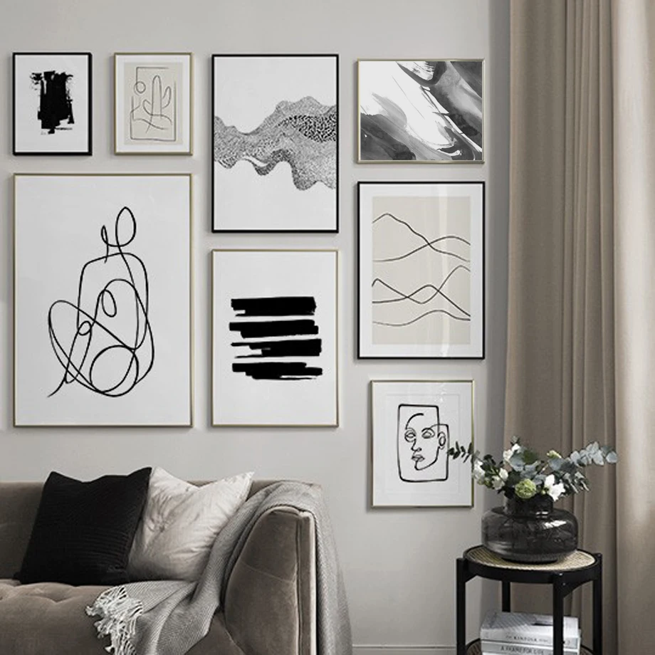 Minimalist Abstract Canvas Painting Line Face Figure Wall Art Posters And Prints Wall Pictures For Living Room Home Decor 
Minimalist Abstract Canvas Painting Line Face Figure Wall Art Posters And Prints Wall Pictures For Living Room Home Decor