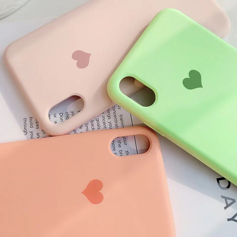 Love Heart Case For iPhone 6 6S 7 8 Plus XS Soft Liquid Silicone Full Protective Cover For iPhone X XR XS Max Fundas Candy Color
Love Heart Case For iPhone 6 6S 7 8 Plus XS Soft Liquid Silicone Full Protective Cover For iPhone X XR XS Max Fundas Candy Color