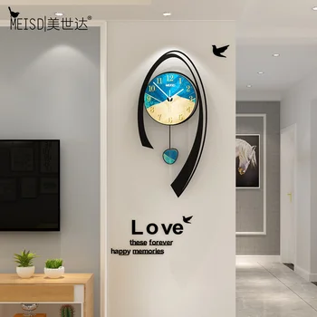 MEISD Nordic Clock Pendulum Wall Clock Art Poster Decoration Quartz Watch Silent Home Living Room Creative Horloge Free Shipping 
MEISD Nordic Clock Pendulum Wall Clock Art Poster Decoration Quartz Watch Silent Home Living Room Creative Horloge Free Shipping