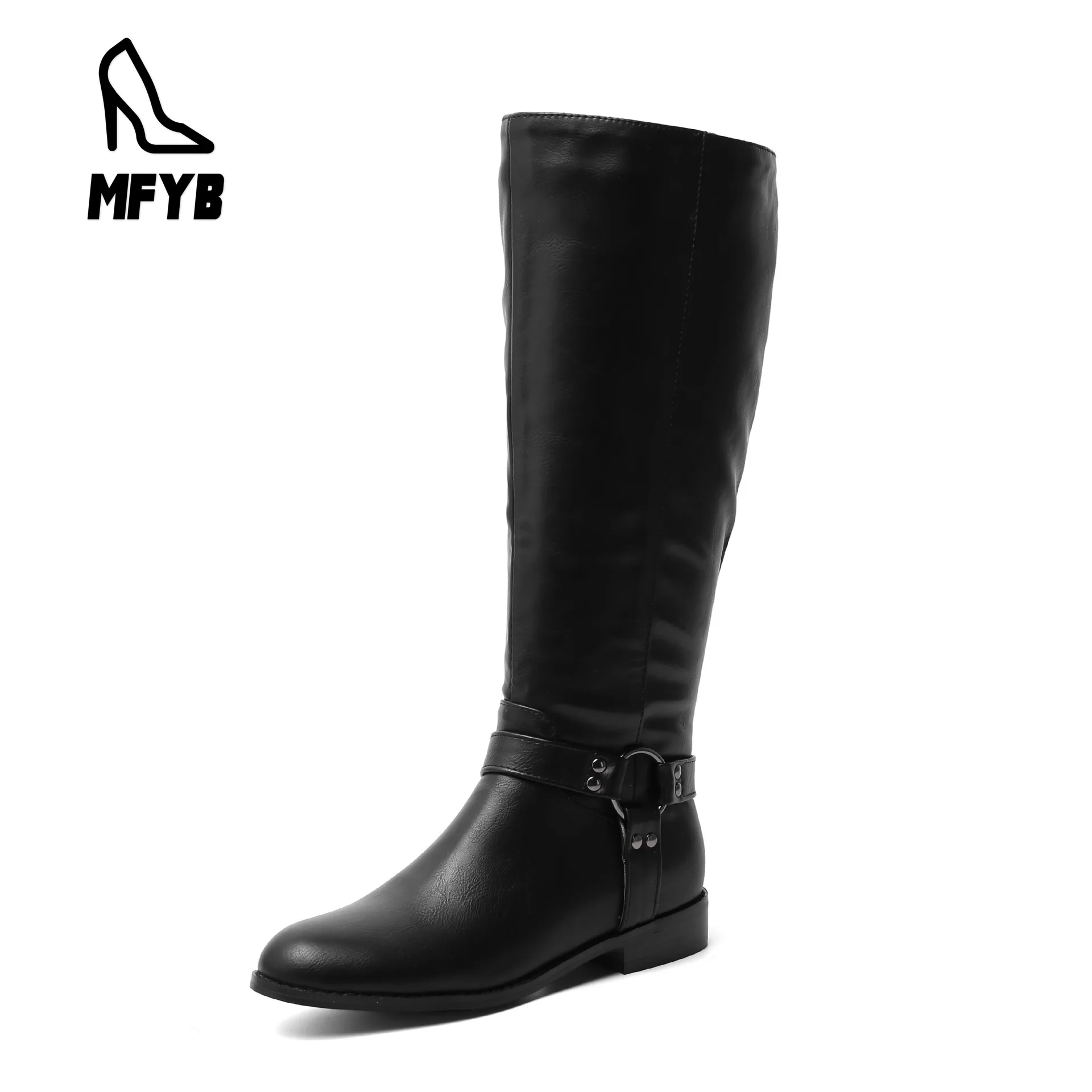 MFYB Women's boots 2019 autumn and winter new product comfortable low heel square with 40-43 large size high boots
MFYB Women's boots 2019 autumn and winter new product comfortable low heel square with 40-43 large size high boots