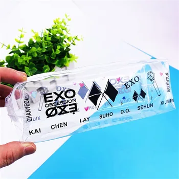 EXO Exploration Obsession Transparent Plastics Purse Coin Card Bag Students Pencilcase Stationery XIUMIN SUHO LAY Baekhyun JH81
EXO Exploration Obsession Transparent Plastics Purse Coin Card Bag Students Pencilcase Stationery XIUMIN SUHO LAY Baekhyun JH81