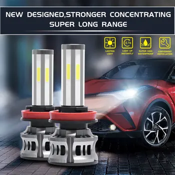 2PCS 6 Sides LED Headlight Kit High Low Beam COB LED Bulb Car Lighting 3000K 6000K 8000K, Used for Replacing Stock Dim Halogen O
2PCS 6 Sides LED Headlight Kit High Low Beam COB LED Bulb Car Lighting 3000K 6000K 8000K, Used for Replacing Stock Dim Halogen O