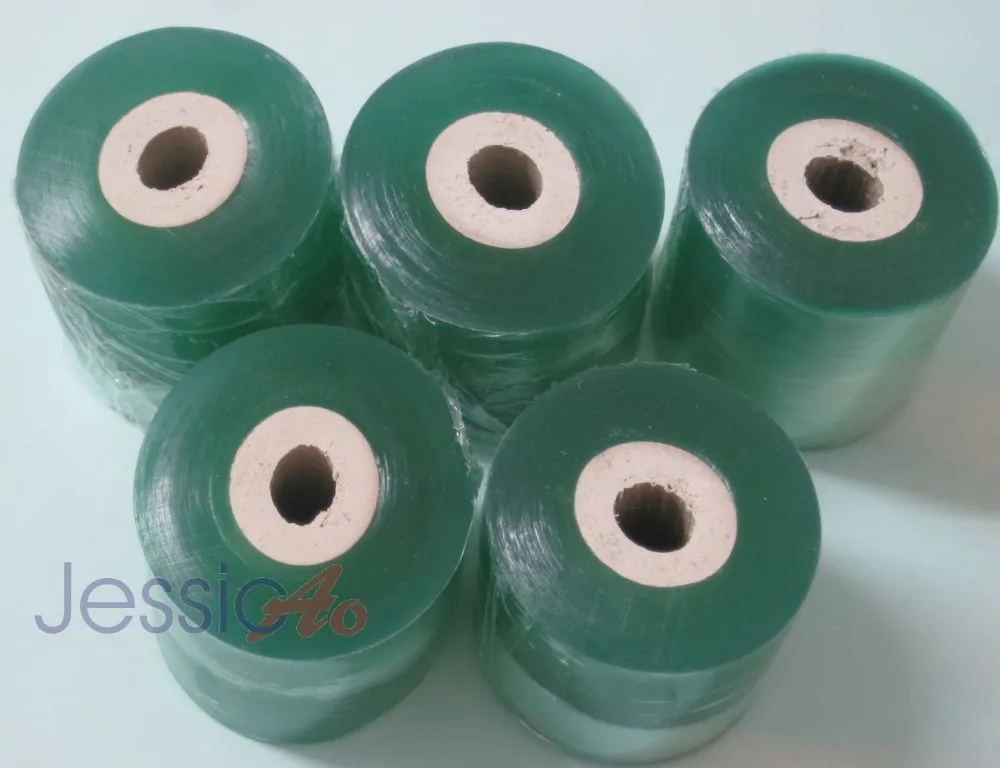 

5 Rolls 50mm Width PE Stretch Film Wire Winding Film Protective Electronic Packing Film Self-adhesive Transparent Wrapping Film