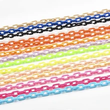 40CMX1PCS Colorful Acrylic Link Chain Lobster Clasp Keychains For Necklace Bracelet Making Colorful Chain Plastic Chain Links
40CMX1PCS Colorful Acrylic Link Chain Lobster Clasp Keychains For Necklace Bracelet Making Colorful Chain Plastic Chain Links