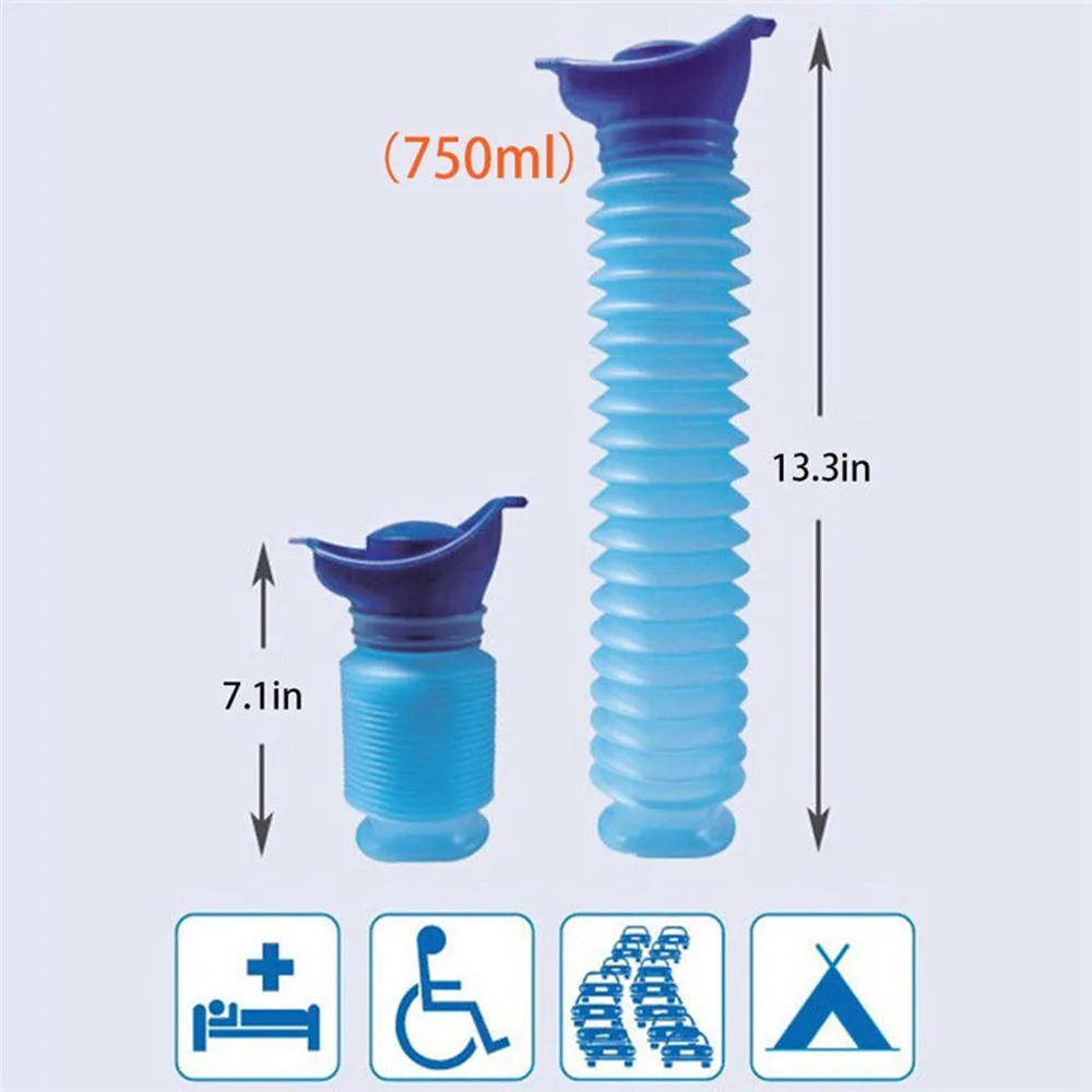 750ML Portable Adult Urinal Camping Travel Car Urination Pee Toilet Urine Help #2c11 (7)