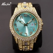 MISSFOX Ice Out Montre Homme Luxury Watches For Men Fully Diamond Quartz Watch Hip Hop Waterproof Stainless Steel Male Clock New 
MISSFOX Ice Out Montre Homme Luxury Watches For Men Fully Diamond Quartz Watch Hip Hop Waterproof Stainless Steel Male Clock New