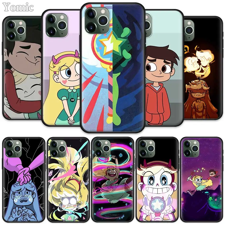 Cute Star Vs The Forces Of Evil Black Case for Apple iPhone 11 Pro XR X XS MAX 7 8 6 6S Plus 5 5S SE 5C Silicone Phone Sac Cover
Cute Star Vs The Forces Of Evil Black Case for Apple iPhone 11 Pro XR X XS MAX 7 8 6 6S Plus 5 5S SE 5C Silicone Phone Sac Cover