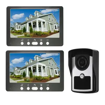 7-inch Video Door Phone LCD Screen Monitor Viewer Door Bell Video Intercom Monitor Kit IR Night Vision Camera Door Bell
7-inch Video Door Phone LCD Screen Monitor Viewer Door Bell Video Intercom Monitor Kit IR Night Vision Camera Door Bell