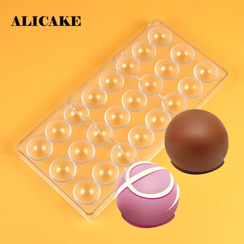 

Smooth Sphere Molds of Chocolate Bakeware Dessert Baking Form for Baker Party Pastry Tools Polycarbonate Chocolate Mould Plastic
