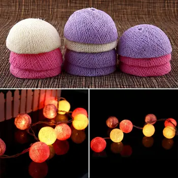 LED String Light Cotton Ball Lights Decor Wedding Home Party Bedroom Christmas Outdoor Cotton Ball Lamps 10LED 1.8M Fairy
LED String Light Cotton Ball Lights Decor Wedding Home Party Bedroom Christmas Outdoor Cotton Ball Lamps 10LED 1.8M Fairy
