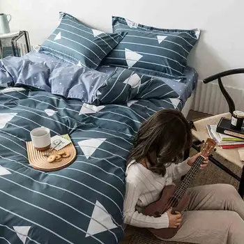 3/4pcs bedding set New Geometric duvet cover set flat sheet black bed linen set leaf bed set AB side home decor grey bedclothes
3/4pcs bedding set New Geometric duvet cover set flat sheet black bed linen set leaf bed set AB side home decor grey bedclothes