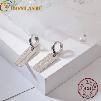 BONLAVIE S925 Pure Silver Rectangular Text Block Buckle Men and Women's Earrings Silver Drop Earrings
BONLAVIE S925 Pure Silver Rectangular Text Block Buckle Men and Women's Earrings Silver Drop Earrings