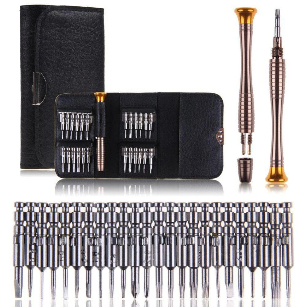 New Leather Case 25 In 1 Torx Screwdriver Set Mobile Phone Repair Tool Kit Multitool Hand Tools For phone Watch Tablet PC
New Leather Case 25 In 1 Torx Screwdriver Set Mobile Phone Repair Tool Kit Multitool Hand Tools For phone Watch Tablet PC