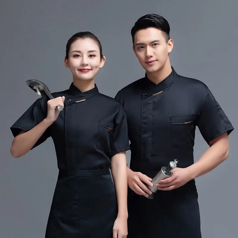 Black Chef Coat long Sleeve Apron Chef Jacket Head Chef Uniform Restaurant Hotel Kitchen Chinese Cooking Clothes Food service
Black Chef Coat long Sleeve Apron Chef Jacket Head Chef Uniform Restaurant Hotel Kitchen Chinese Cooking Clothes Food service