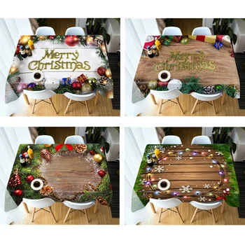 Merry Christmas Festive Wood Gift Pattern Rectangular/Round Soft Thickened Cotton Christmas Tablecloth Dustproof Cover Towel
Merry Christmas Festive Wood Gift Pattern Rectangular/Round Soft Thickened Cotton Christmas Tablecloth Dustproof Cover Towel