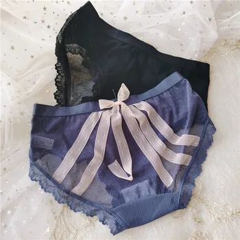 Woman Bow Panties 2020 New Fashion Briefs Sexy Lace Cute Bow Thin Breathable Traceless Girl Briefs Transparent Female Panties
Woman Bow Panties 2020 New Fashion Briefs Sexy Lace Cute Bow Thin Breathable Traceless Girl Briefs Transparent Female Panties