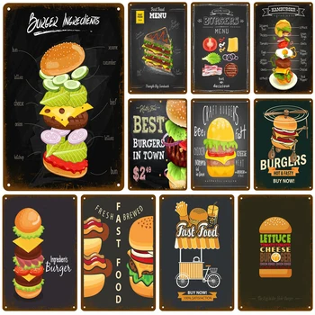 Burger BBQ Retro Pub Bar Decoration Tin Sign Shabby Chic Home Decor Plaque Metal Sign Wall Poster Vintage Decor Art Vintage
Burger BBQ Retro Pub Bar Decoration Tin Sign Shabby Chic Home Decor Plaque Metal Sign Wall Poster Vintage Decor Art Vintage