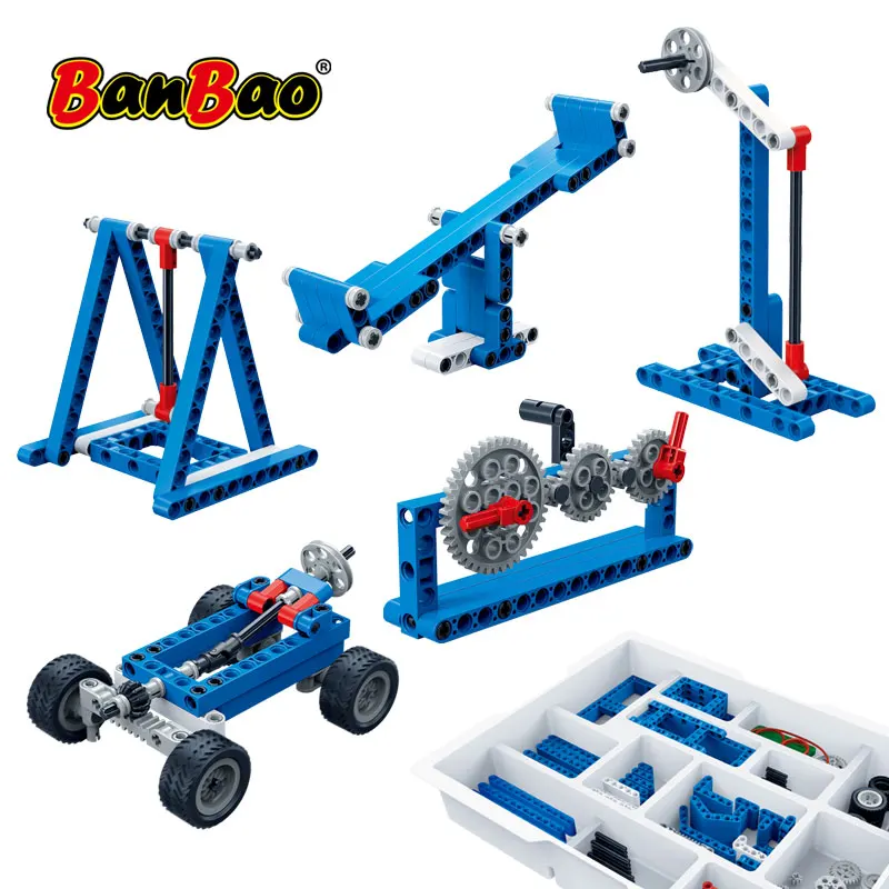 BanBao MOC 6918 Power Machine Leverage Technic Experiment Bricks Educational Models Building Blocks Toys For Children Kids Gifts
BanBao MOC 6918 Power Machine Leverage Technic Experiment Bricks Educational Models Building Blocks Toys For Children Kids Gifts