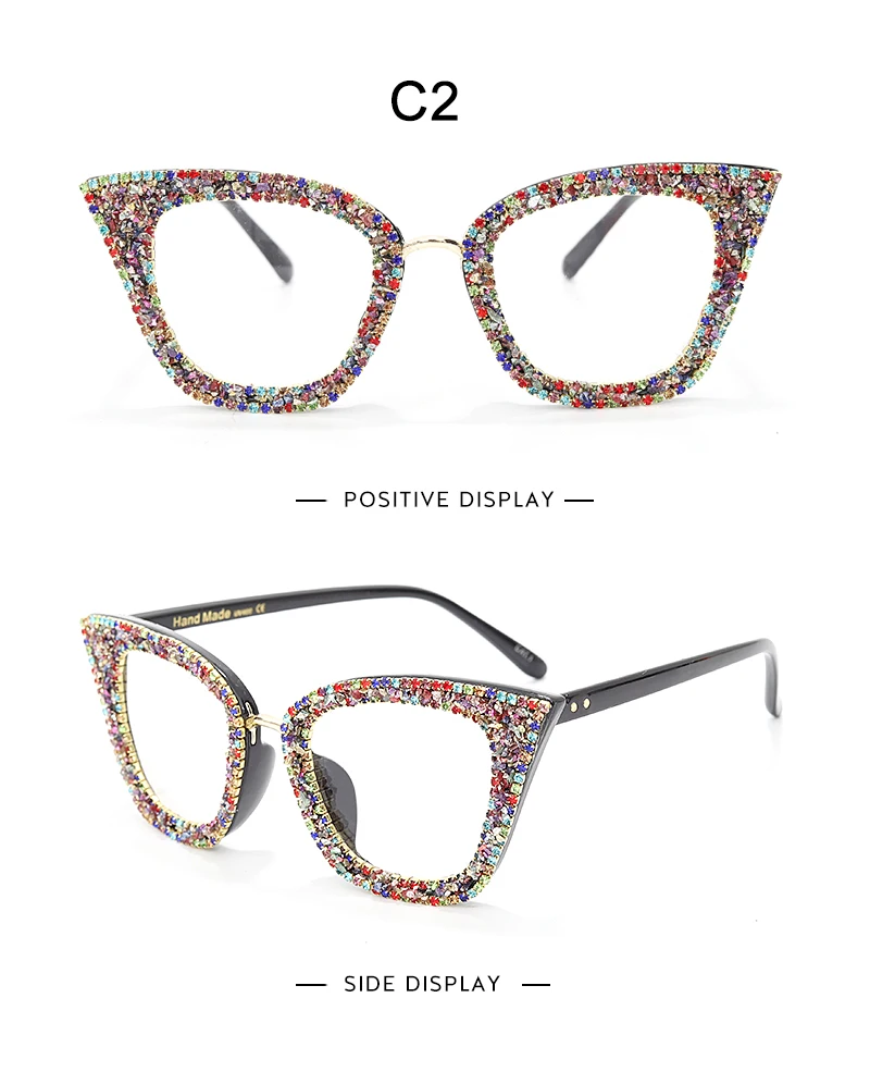 Sunglasses, Diamond Cat Eye Glasses Frame, Silver Gold Glitter Sun glass Frame, Handmade Sunglasses, Vintage Eye Glasses, Female Brand Designer Eyeglasses Sunglasses, Diamond Cat Eye Glasses Frame, Silver Gold Glitter Sun glass Frame, Handmade Sunglasses, Vintage Eye Glasses, Female Brand Designer Eyeglasses