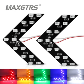 2Pcs/lot Car Hidden Arrow Panel 14 Smd 3528 Rearview Side Mirror Led Decorative Lights Reverse Direction Turn Signal Lamp
2Pcs/lot Car Hidden Arrow Panel 14 Smd 3528 Rearview Side Mirror Led Decorative Lights Reverse Direction Turn Signal Lamp