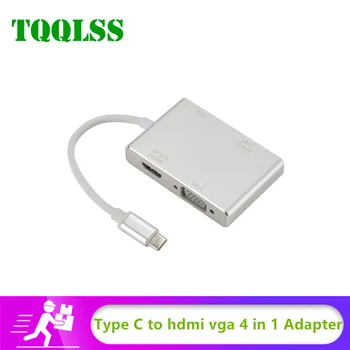 4 in 1 USB 3.1 USB C Type C to HDMI VGA DVI USB 3.0 Adapter Cable USB 3.1 HUB for Laptop Apple HUB Splitter USB C Converter HUB
4 in 1 USB 3.1 USB C Type C to HDMI VGA DVI USB 3.0 Adapter Cable USB 3.1 HUB for Laptop Apple HUB Splitter USB C Converter HUB