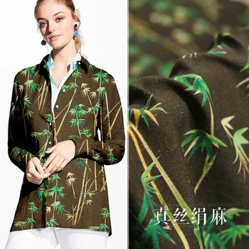 Bamboo silk linen fabric high fashion fabrics real blend fabric retro printing fabric exquisite comfort special wholesale 
Bamboo silk linen fabric high fashion fabrics real blend fabric retro printing fabric exquisite comfort special wholesale