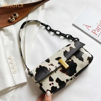 Cow Pattern PU Women Small Handbag Totes Acrylic Chain Underarm Shoulder Bags Fashion Exquisite Shopping Bag
Cow Pattern PU Women Small Handbag Totes Acrylic Chain Underarm Shoulder Bags Fashion Exquisite Shopping Bag