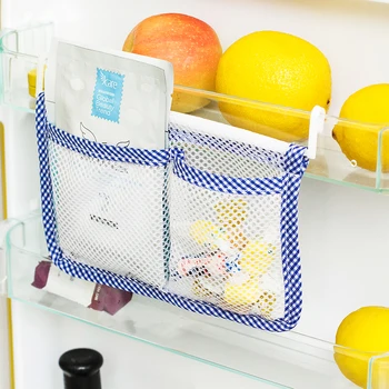 Kitchen Refrigerator Hanging Storage Bag Food Organizer Fridge Storage Bag with 2 Hooks
Kitchen Refrigerator Hanging Storage Bag Food Organizer Fridge Storage Bag with 2 Hooks