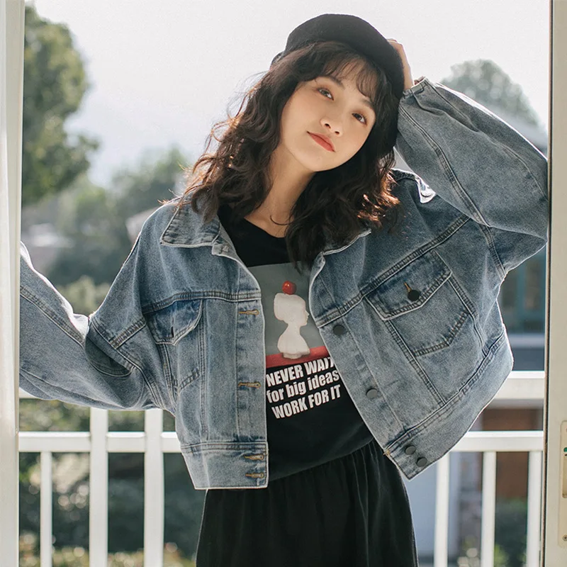 2019 Spring And Autumn New Style BF Style Loose-Fit Denim Jacket Students Versatile Light Color Short Coat Women's Korean-style
2019 Spring And Autumn New Style BF Style Loose-Fit Denim Jacket Students Versatile Light Color Short Coat Women's Korean-style
