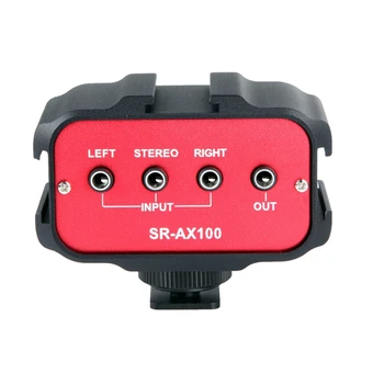 Saramonic SR-AX100 Universal Microphone o Adapter Mixer with Stereo & Dual Mono 3.5mm Inputs for DSLR Cameras & Camcorders
Saramonic SR-AX100 Universal Microphone o Adapter Mixer with Stereo & Dual Mono 3.5mm Inputs for DSLR Cameras & Camcorders