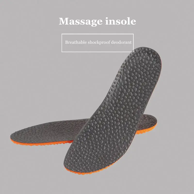 Sports Insoles Shock Absorption Breathable Sweat-absorbent Deodorant High-elastic Running Massage Insoles for Men and Women
Sports Insoles Shock Absorption Breathable Sweat-absorbent Deodorant High-elastic Running Massage Insoles for Men and Women