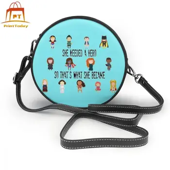 

Hero Shoulder Bag So Thats What She Became Leather Bag High quality Crossbody Women Bags Trendy Teen Womens Print Round Purse