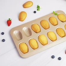 12 Cups Cake Tools Madeleine Pan Molds Nonstick Cake Madeleine Pan Tray Shell Shaped Carbon Steel Cake Mould Baking Accessories
12 Cups Cake Tools Madeleine Pan Molds Nonstick Cake Madeleine Pan Tray Shell Shaped Carbon Steel Cake Mould Baking Accessories