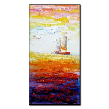 Sunset And Fishing Boat Abstract Oil Paintings On Canvas Modern Wedding Decor Wall Colorful Art Pictures Home Decoration
Sunset And Fishing Boat Abstract Oil Paintings On Canvas Modern Wedding Decor Wall Colorful Art Pictures Home Decoration