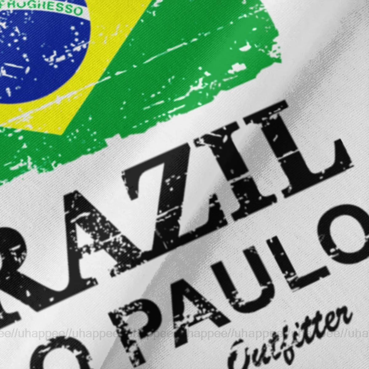 Дешевая футболка с бразильским флагом Сан Паулу Мужская Дизайнерская желтая