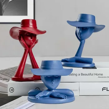 Modern Minimalist Art Abstract Girl Sculpture Hat Character Flowerpot Resin Desktop Ornaments Nordic Home Decoration Gift
Modern Minimalist Art Abstract Girl Sculpture Hat Character Flowerpot Resin Desktop Ornaments Nordic Home Decoration Gift