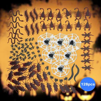 Besegad 128PCS Realistic Bugs Trick Joke Toys Scary Insects Snake Cockroaches Centipedes Spiders Scorpions Gecko Halloween Props
Besegad 128PCS Realistic Bugs Trick Joke Toys Scary Insects Snake Cockroaches Centipedes Spiders Scorpions Gecko Halloween Props