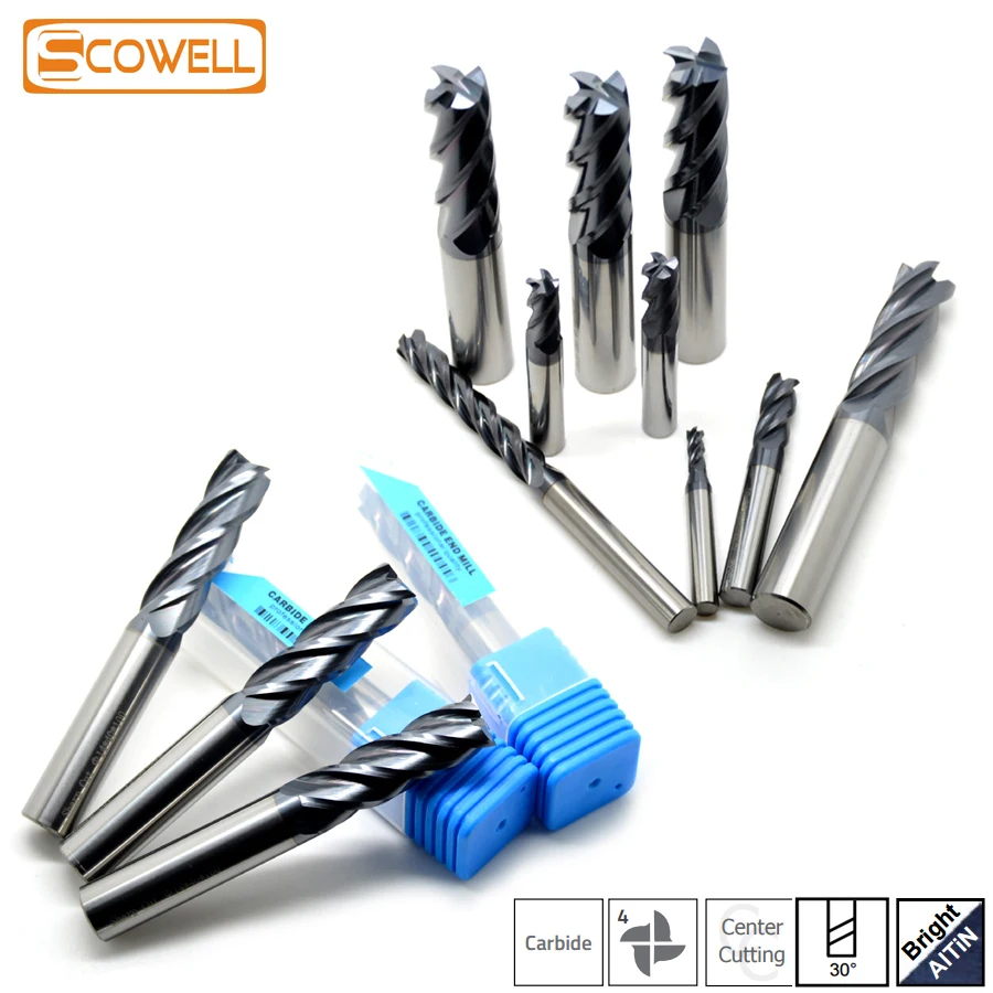30% Off 1pc 4 Flutes Straight Shank End Milling Cutter Router Bit Tungsten Carbide HRC45 AITiN Coating CNC End Mills
30% Off 1pc 4 Flutes Straight Shank End Milling Cutter Router Bit Tungsten Carbide HRC45 AITiN Coating CNC End Mills