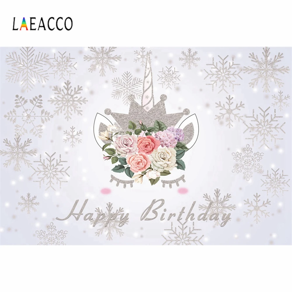 Laeacco Unicorn Party Birthday Flowers Silver Snowflake Photo Background Customized Photographic Photography Backdrop Studio
Laeacco Unicorn Party Birthday Flowers Silver Snowflake Photo Background Customized Photographic Photography Backdrop Studio