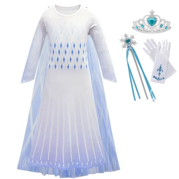 YOFEEL Snow Queen Girls Anna Elsa 2 White Dress Christmas Costume Children Party Gowns Kids Cosplay Elza Princess Dress Vestido
YOFEEL Snow Queen Girls Anna Elsa 2 White Dress Christmas Costume Children Party Gowns Kids Cosplay Elza Princess Dress Vestido