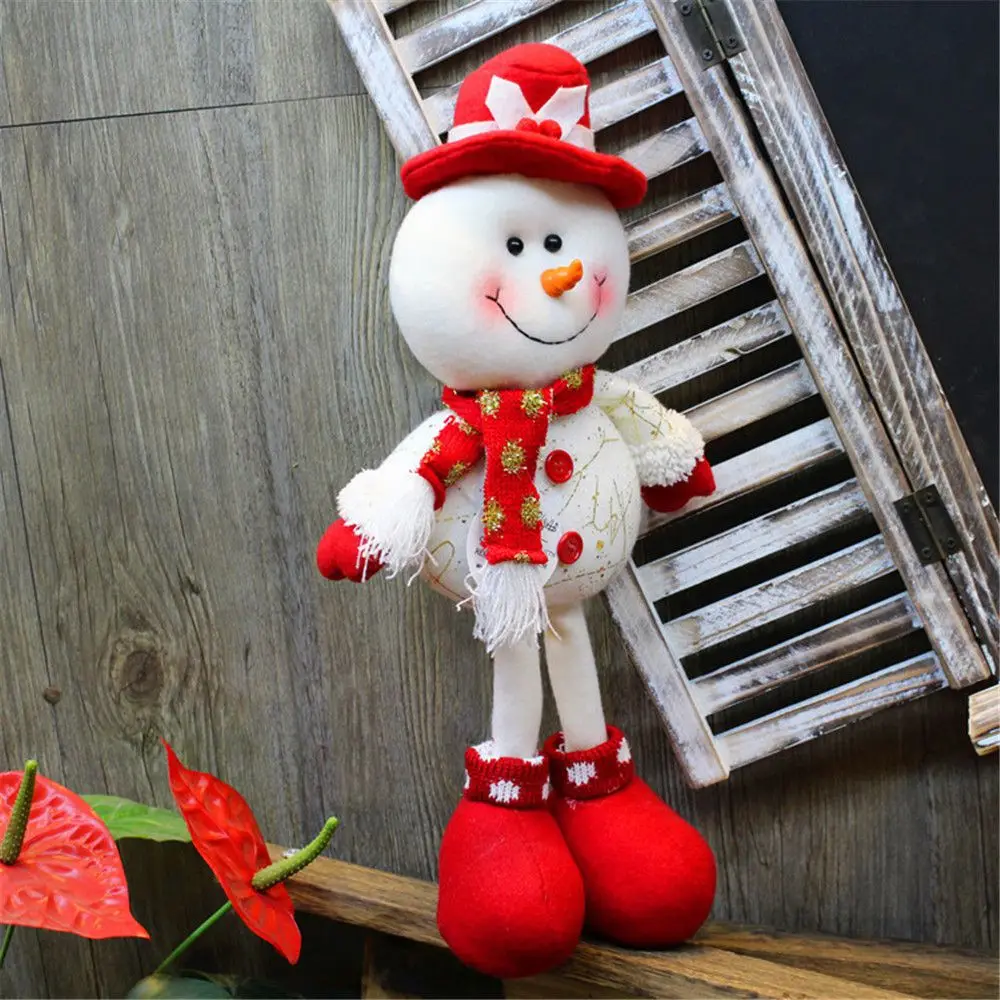 santa claus snowman elk doll figurines christmas gift christmas