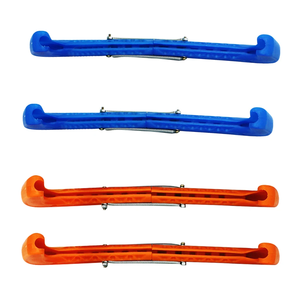 2 Pairs Plastic Ice Hockey Figure Skate Walking Blade Guard Protective Cover 2 Pairs Plastic Ice Hockey Figure Skate Walking Blade Guard Protective Cover