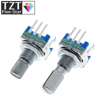 10PCS Plum handle 15mm 20mm rotary encoder coding switch / EC11 / digital potentiometer with switch 5 Pin
10PCS Plum handle 15mm 20mm rotary encoder coding switch / EC11 / digital potentiometer with switch 5 Pin