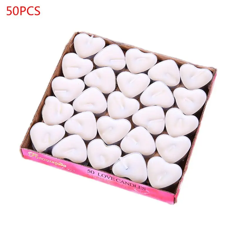 2020 New 50Pcs/box Love Heart Tealight Candles Smokeless Candle Valentine Proposal Gift
2020 New 50Pcs/box Love Heart Tealight Candles Smokeless Candle Valentine Proposal Gift