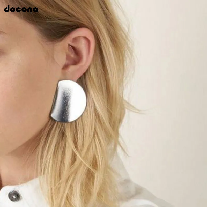 docona Punk Silver Color Half Circle Stud Earring for Women Girl Geometric Studs Earrings Party Jewelry A31406
docona Punk Silver Color Half Circle Stud Earring for Women Girl Geometric Studs Earrings Party Jewelry A31406